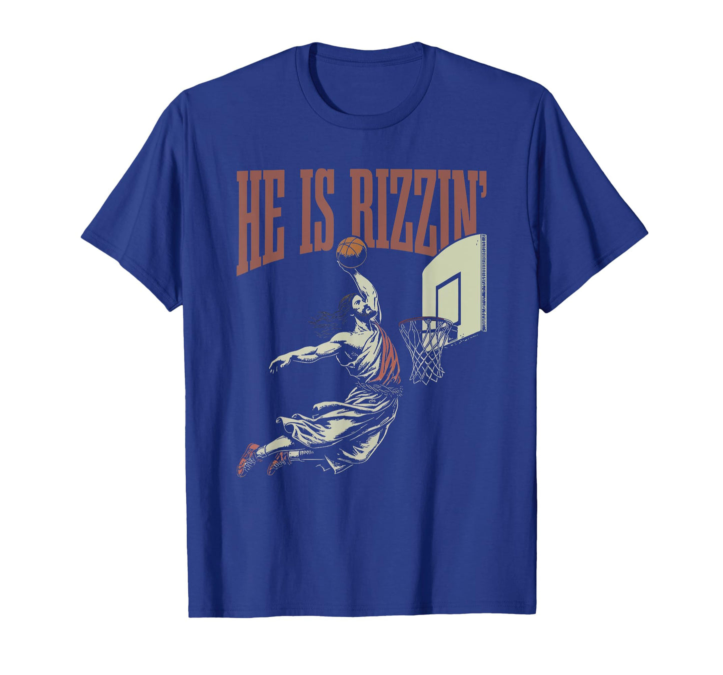 funny quotes about god he is rizzin' T-Shirt, Small, Black