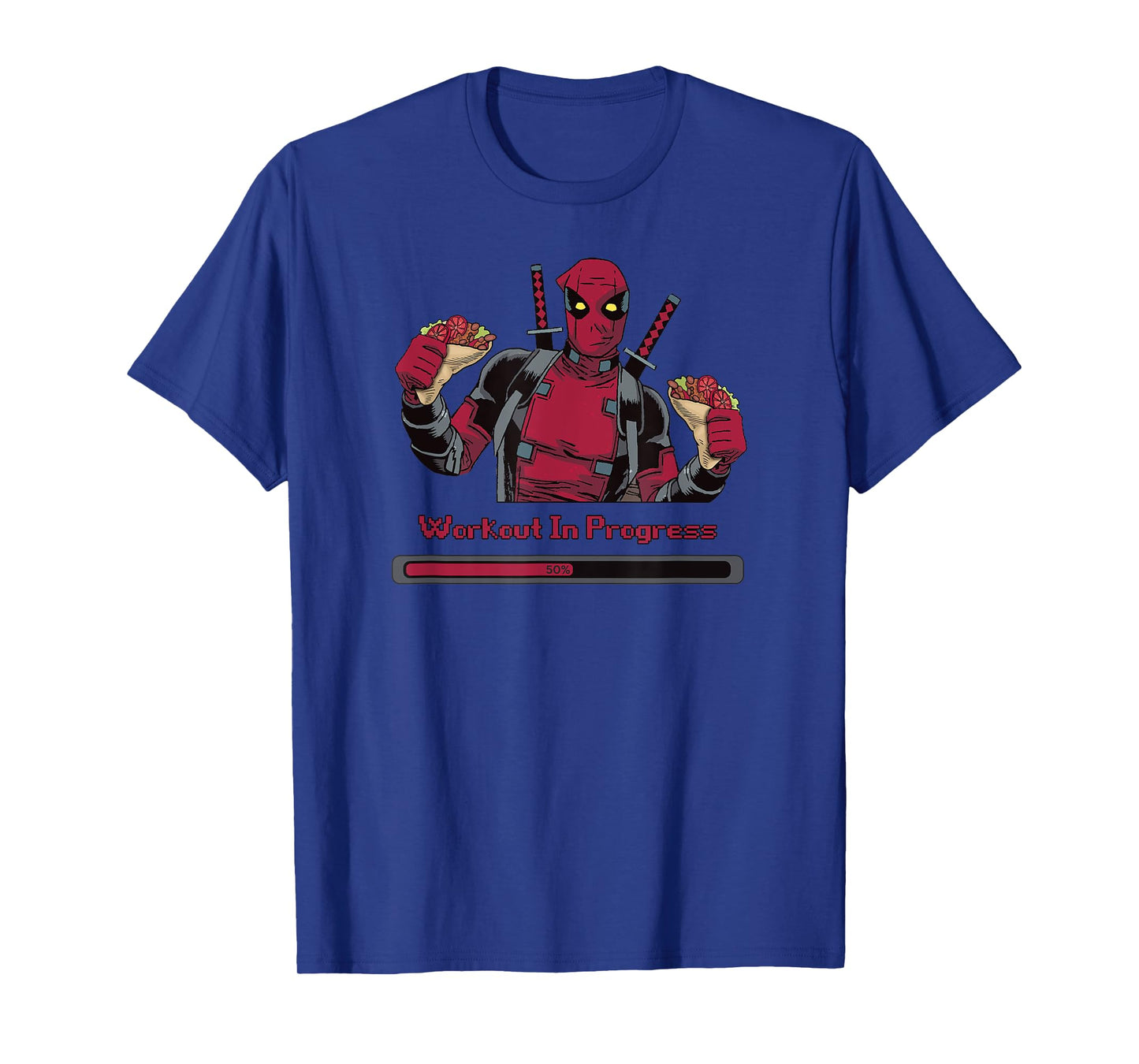 Marvel Deadpool Workout In Progress Tacos T-Shirt