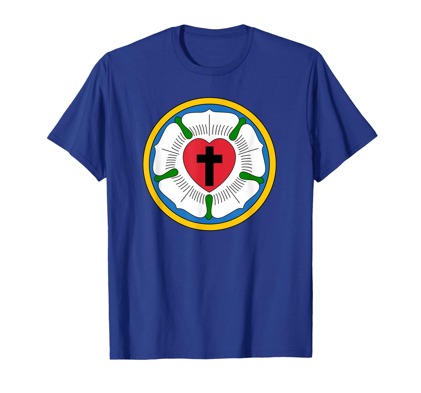 Lutheran 95 Theses Martin Luther Rose Reformation Concords T-Shirt
