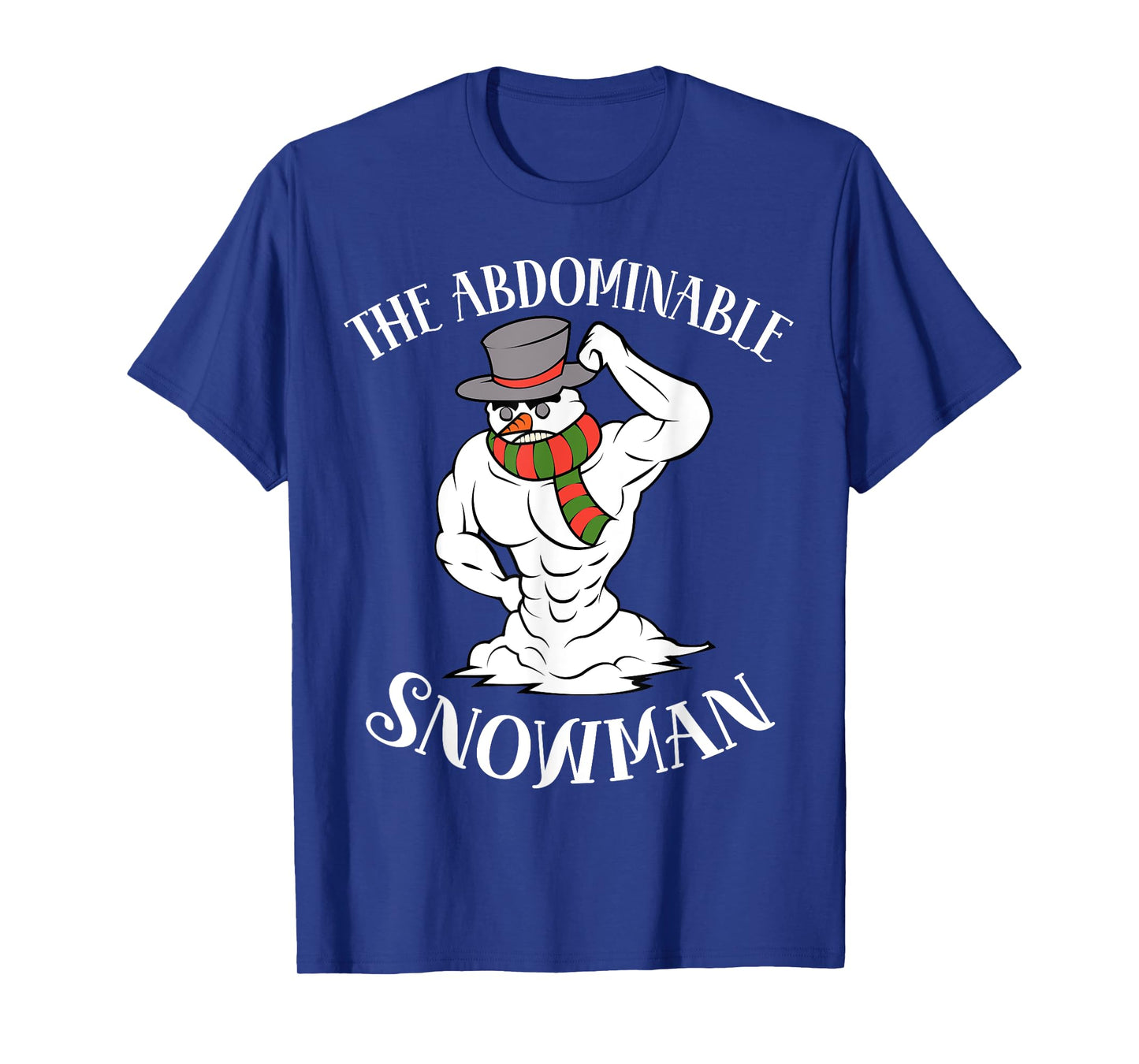 Funny Christmas Workout Xmas Abominal Snowman Abdominal Gift T-Shirt