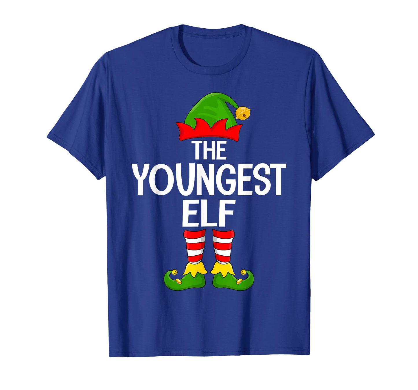 Youngest Elf Xmas Matching Family Elf Squad Christmas T-Shirt