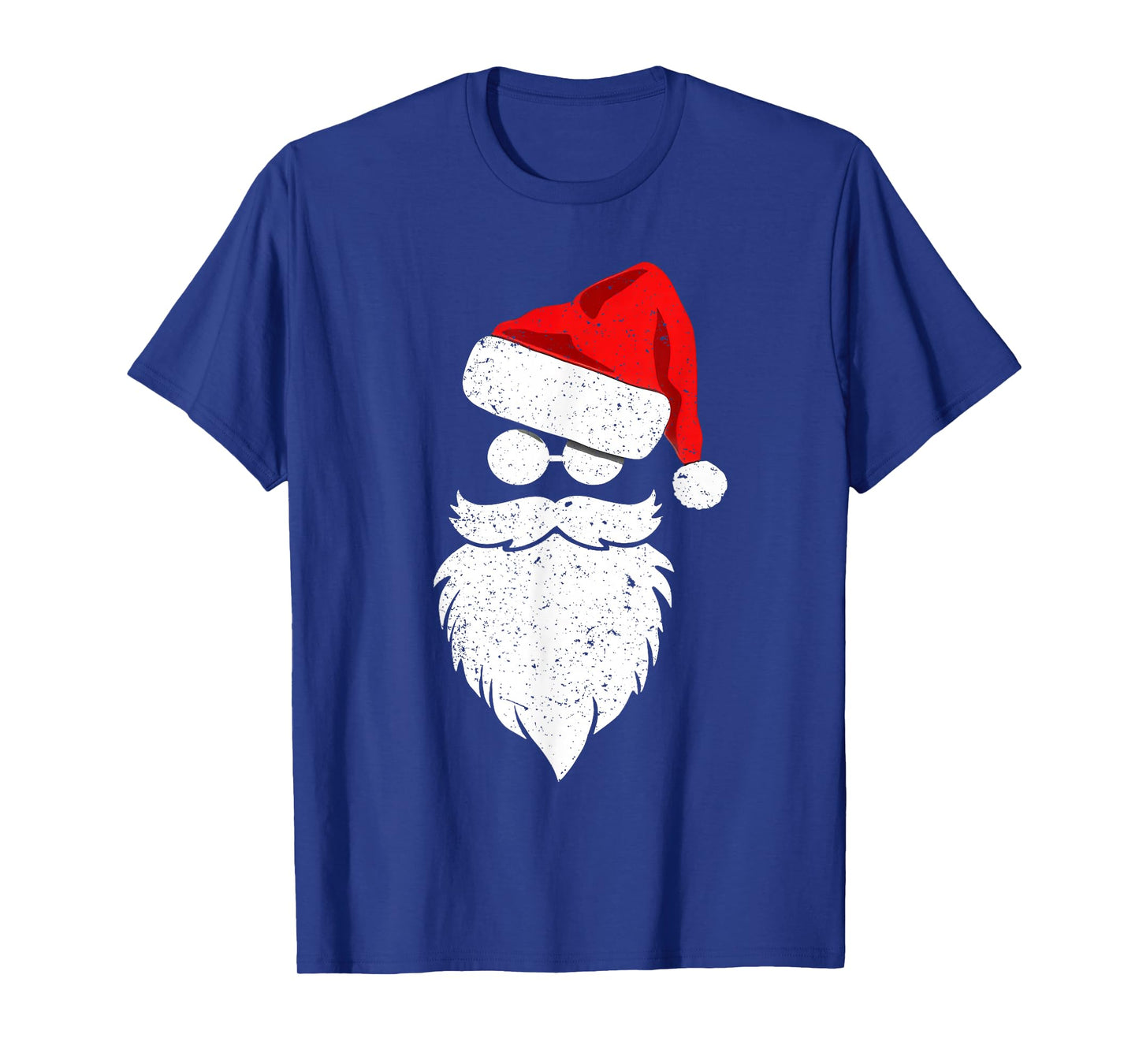Santa Face Retro Sunglasses Christmas Shirt Xmas Men Women T-Shirt