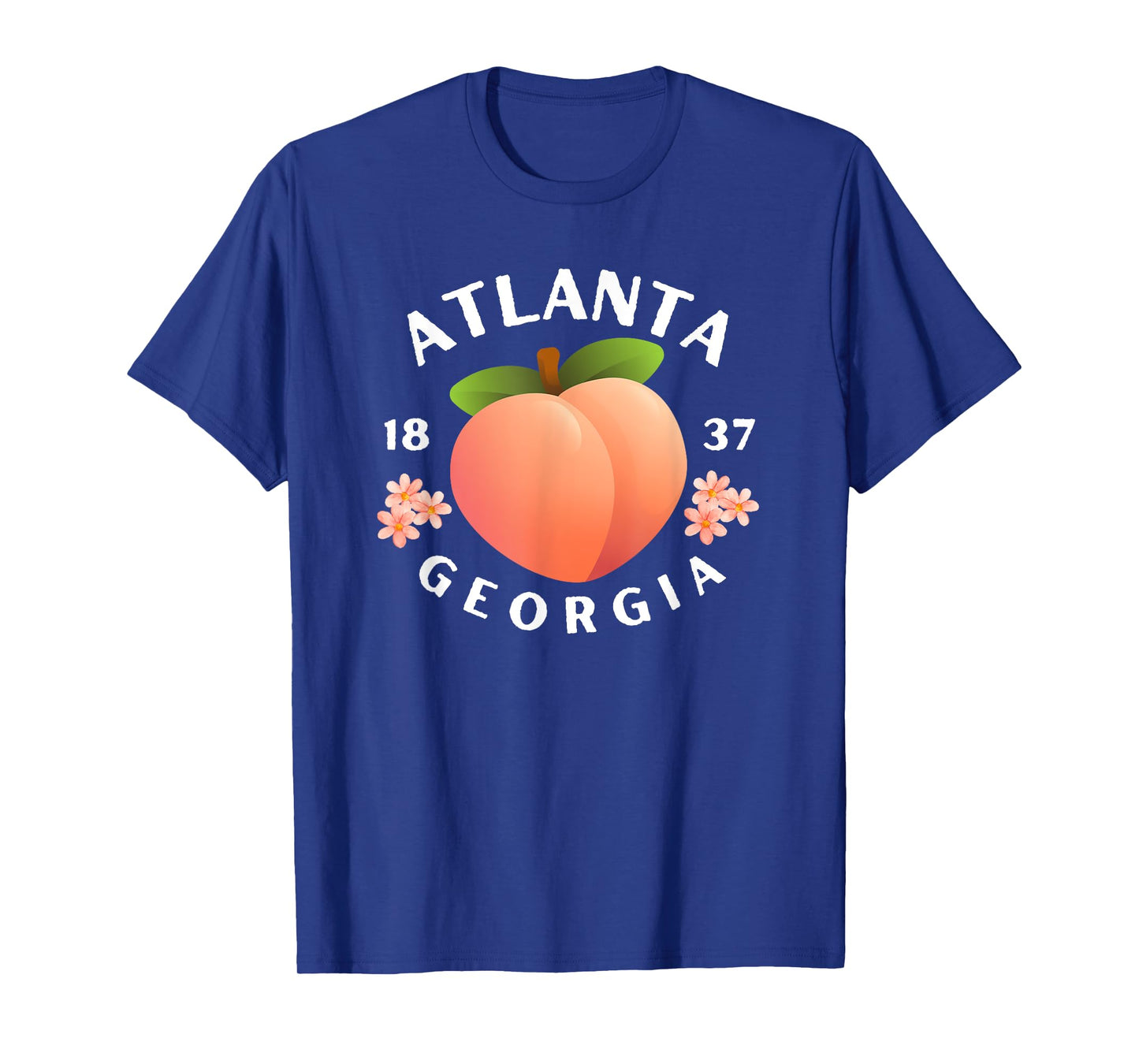 Atlanta Georgia est. 1837 Flowers Peach State T-Shirt