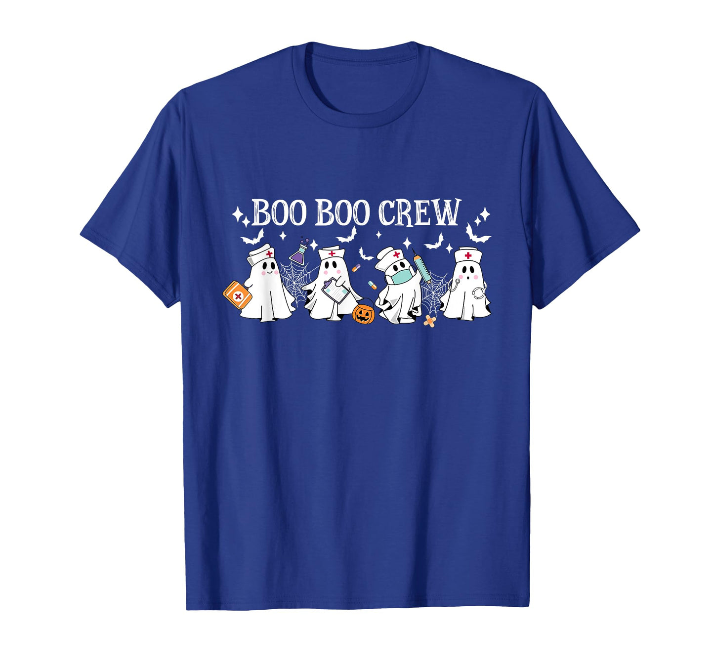 Boo Boo Crew Nurse Ghost Nursing Halloween Spooky Nurse T-Shirt