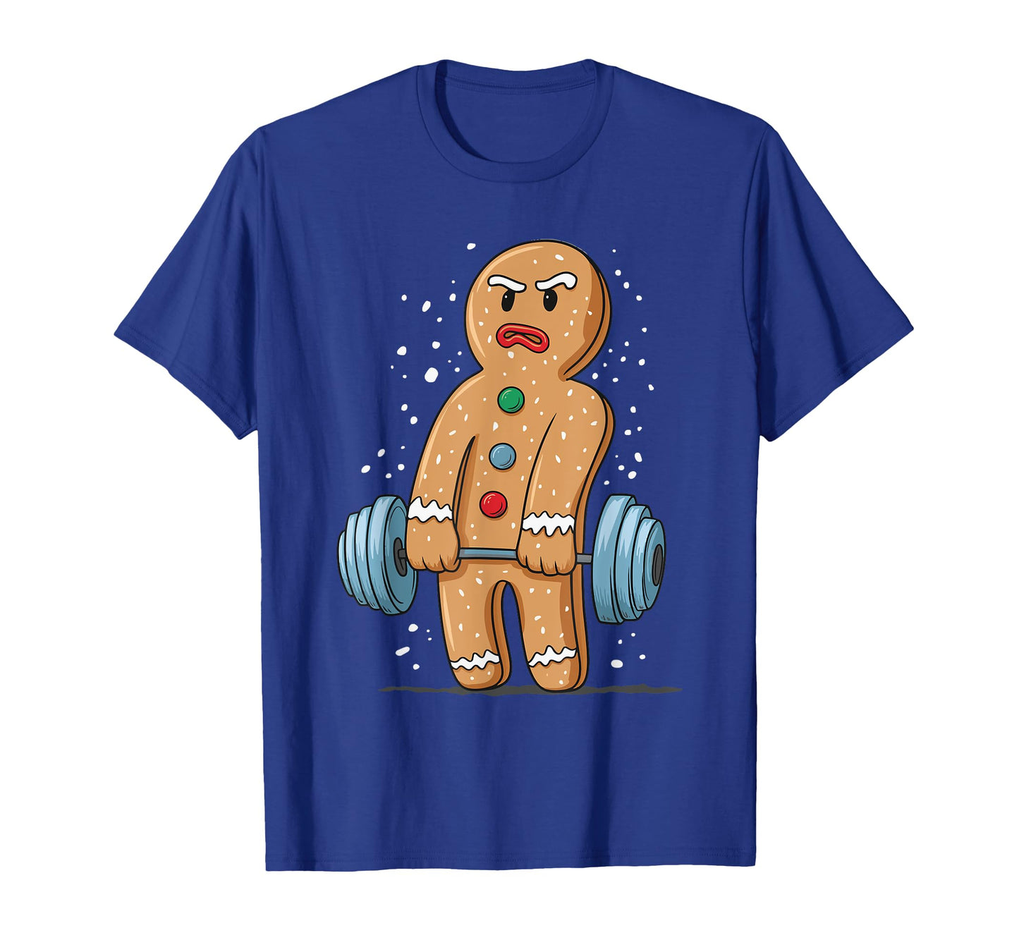 Gingerbread Weightlifting Workout Bodybuilding T-Shirt