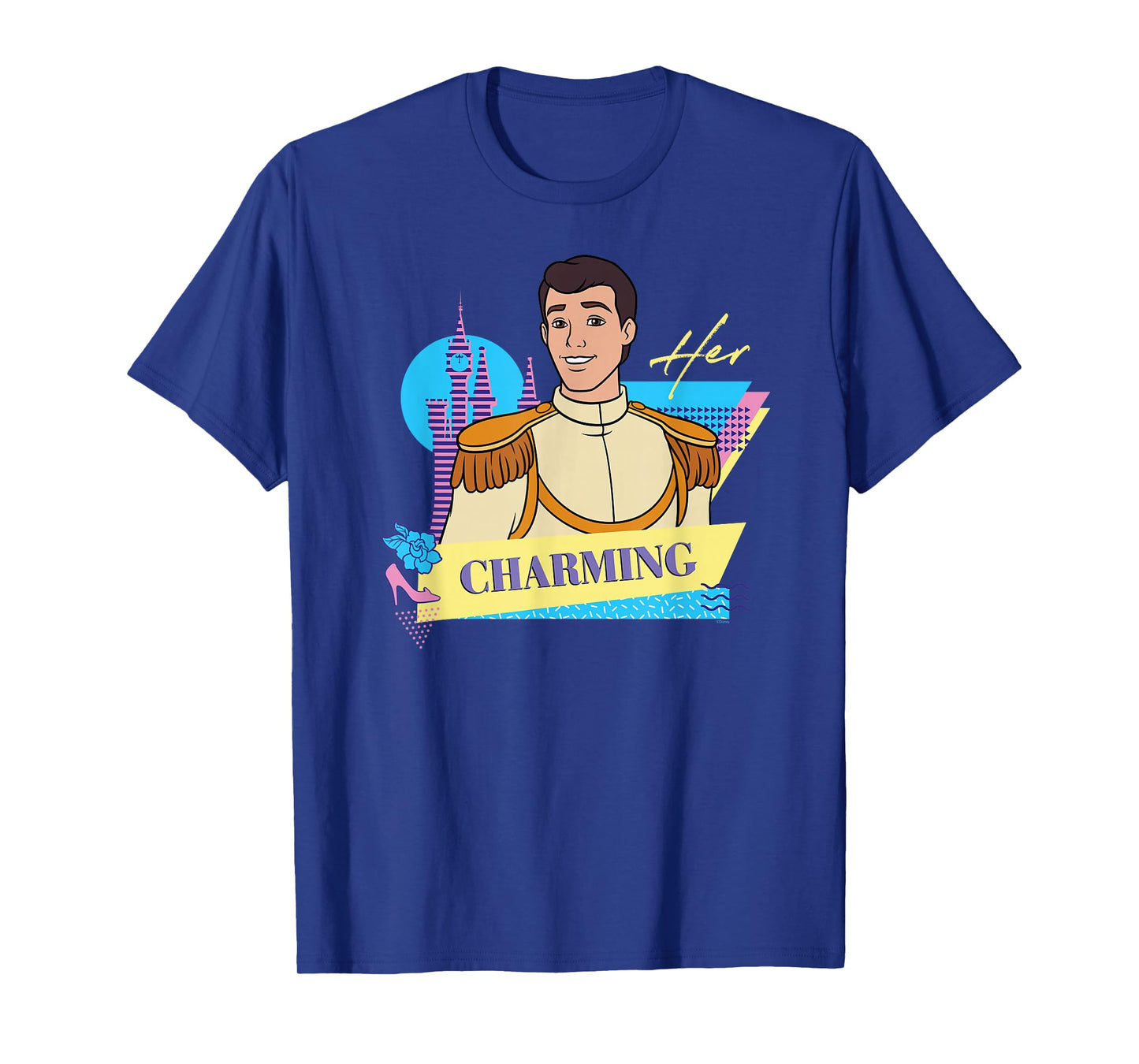 Disney Cinderella Retro Couples Matching Her Prince Charming T-Shirt
