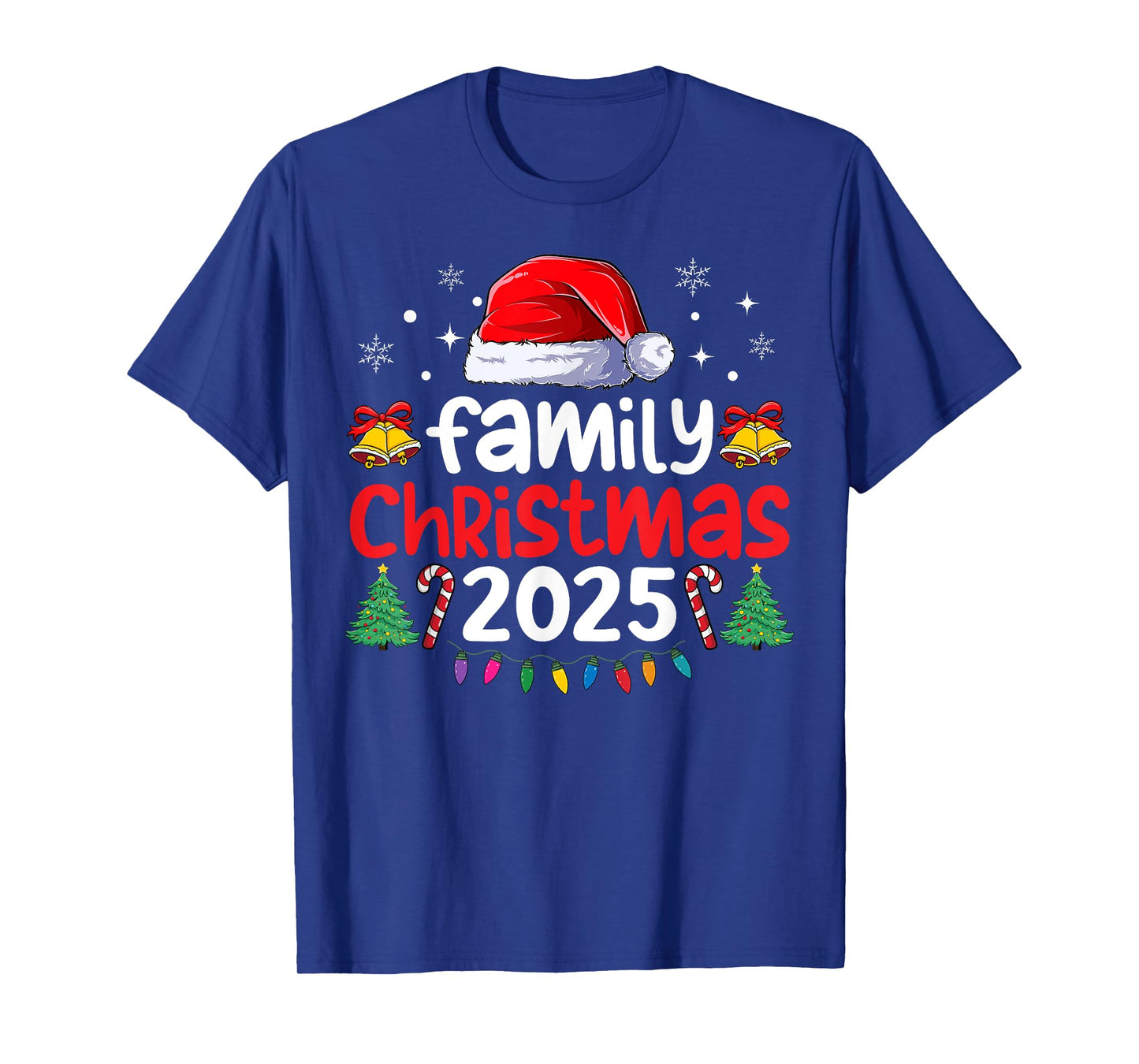 Family Christmas 2025 Matching Group Outfit Xmas Squad Santa T-Shirt