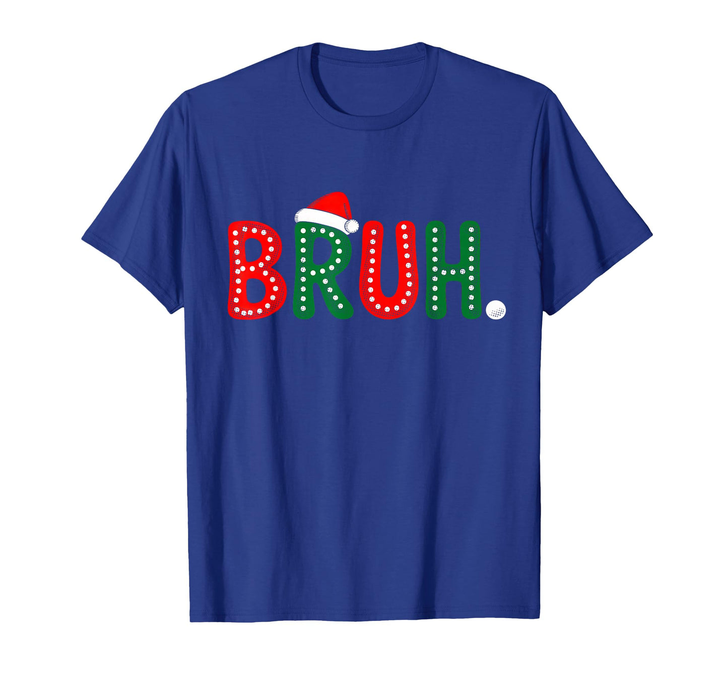 Bruh Funny Christmas Groovy Teens Boys Kids Xmas Pajamas T-Shirt
