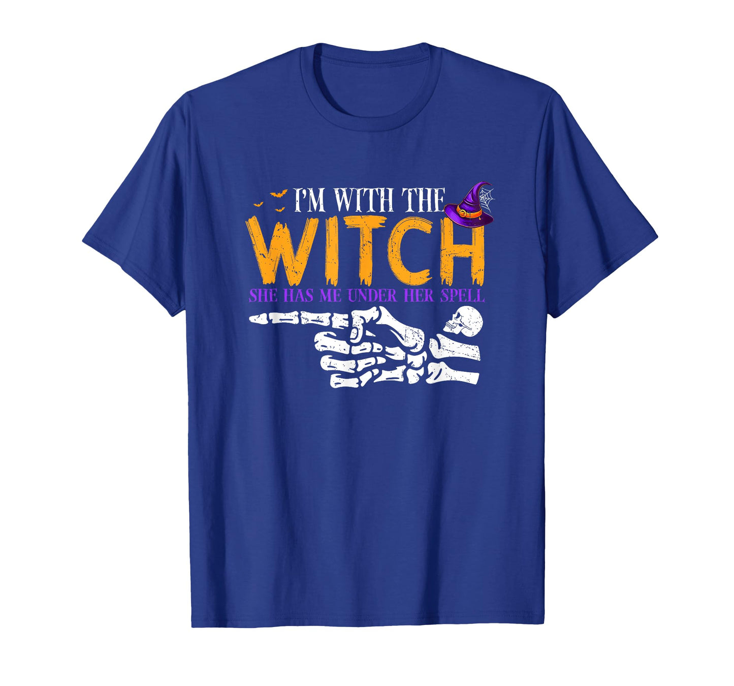 I'm with The Witch Funny Halloween Couple Costume Party T-Shirt