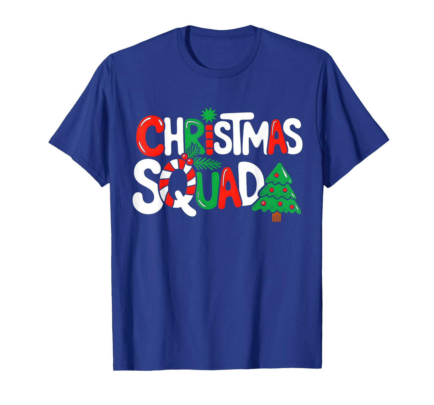 Christmas Squad Funny Xmas Tree Family Matching Pajamas T-Shirt
