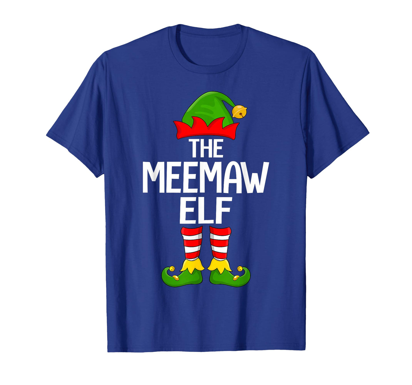 Meemaw Elf Xmas Matching Family Elf Squad Christmas Women T-Shirt
