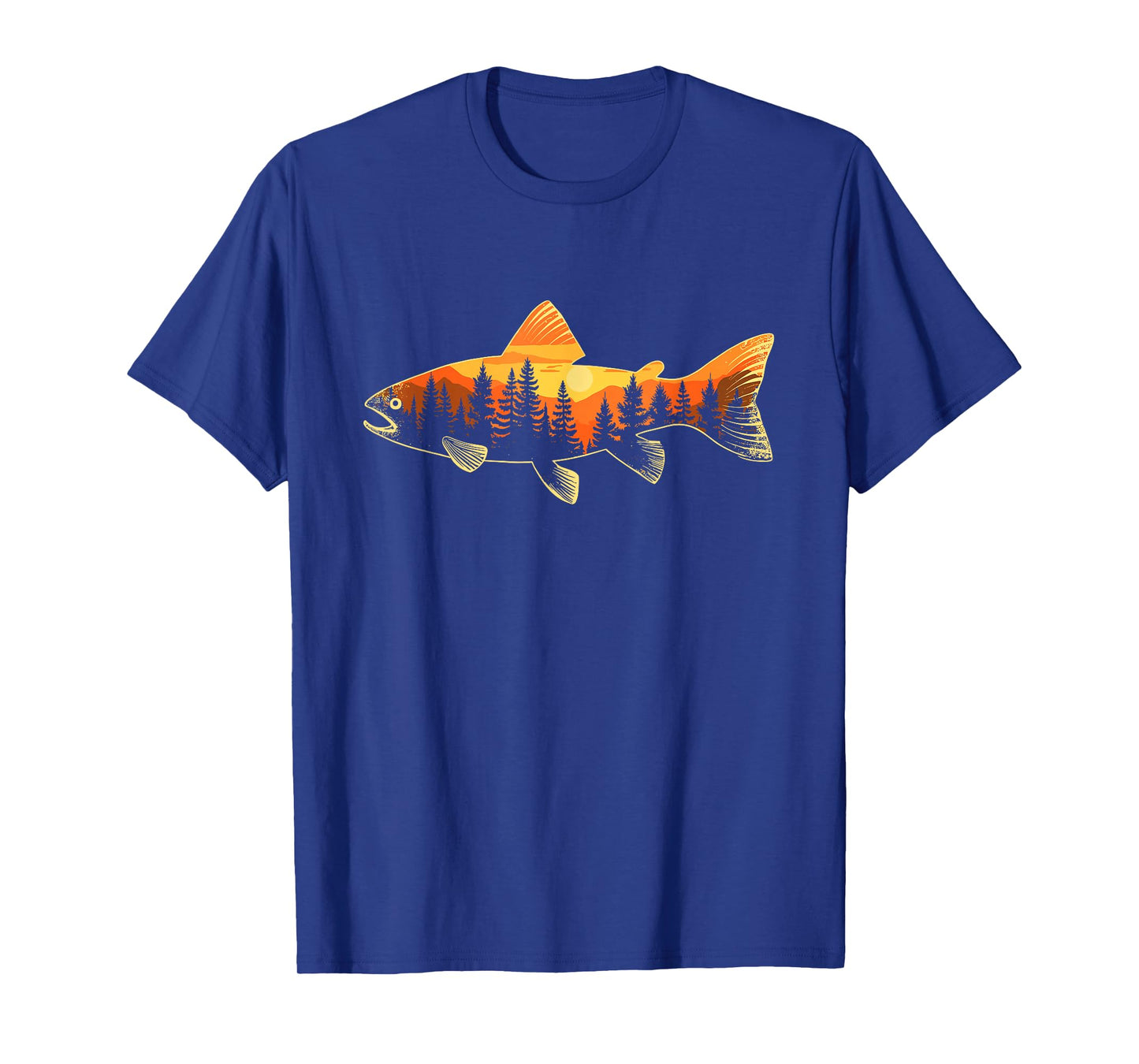 Fishing, Trout, Angler Fisherman, Nature Forest, Fly Fishing T-Shirt