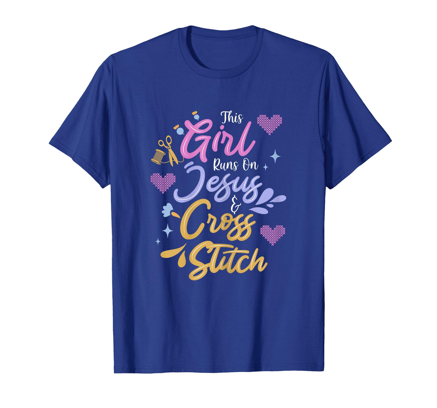Jesus & Cross Stitch T-Shirt