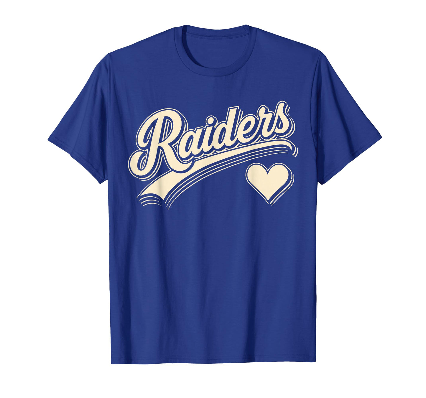 Retro Name Raiders Heart Gift for Men Women Kid Boy Girl T-Shirt