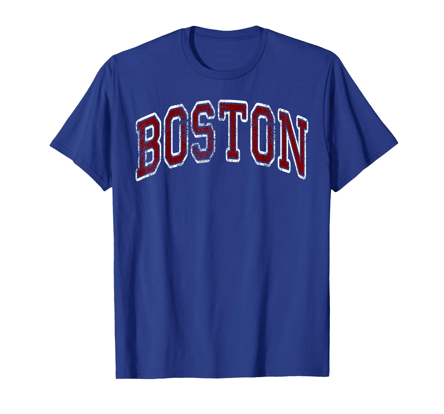 Boston Massachusetts MA Vintage Sports Design Red Design T-Shirt