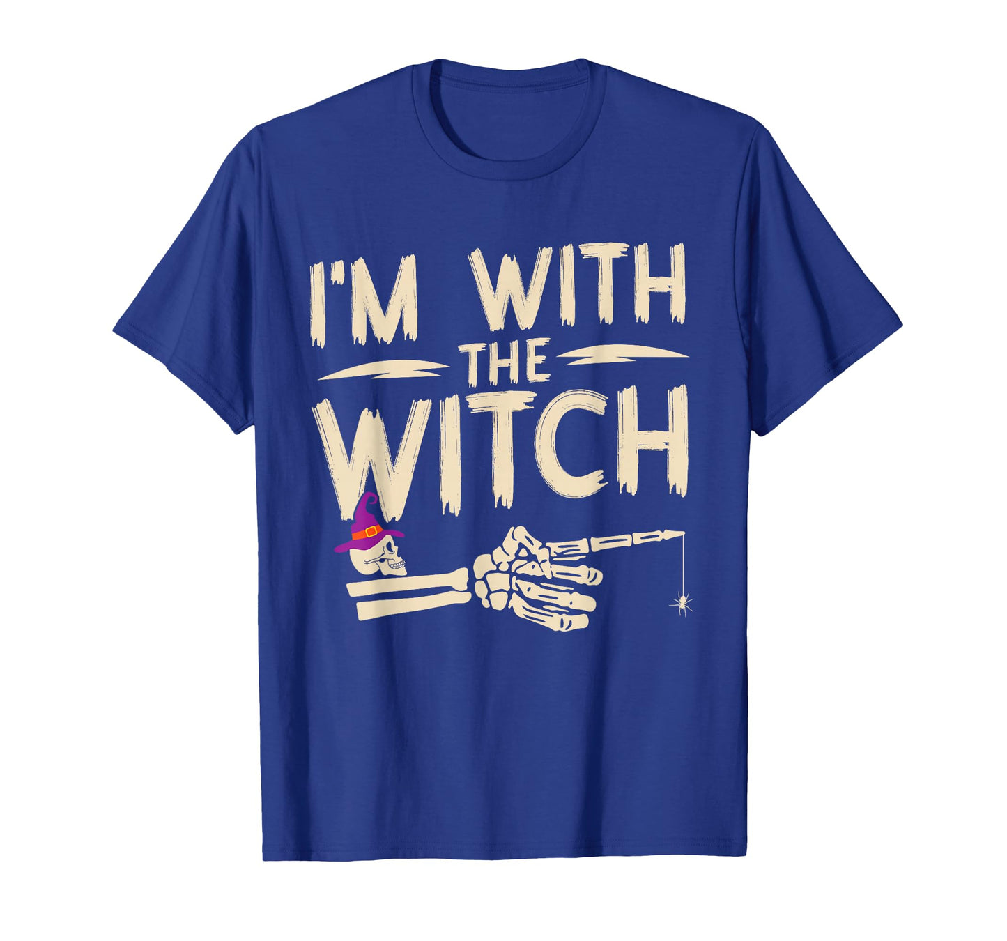 I'm with The Witch Funny Halloween Couple Costume Party T-Shirt