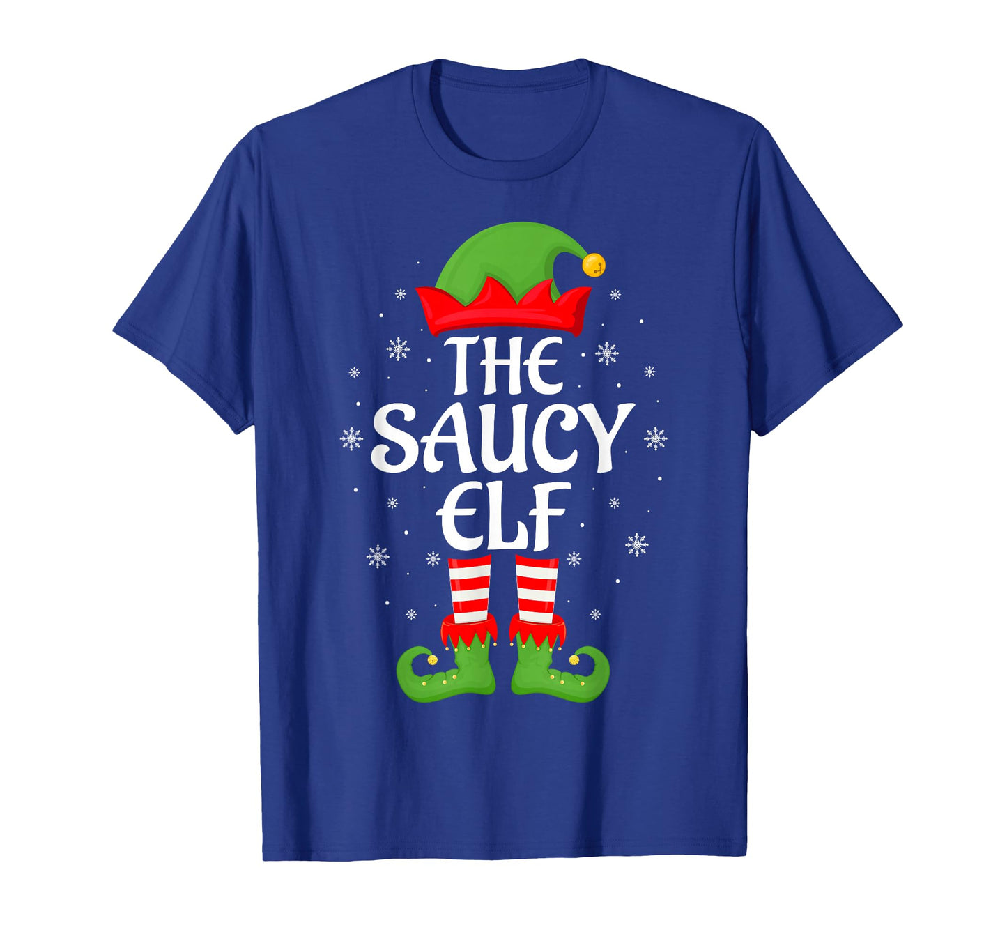 Saucy Elf Xmas Family Matching Elf Squad Christmas T-Shirt