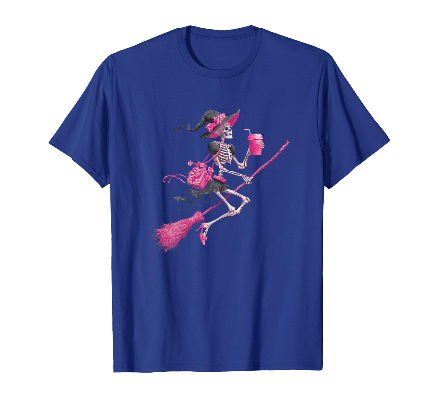 Skeleton Witch Design Halloween Aesthetic Women T-Shirt