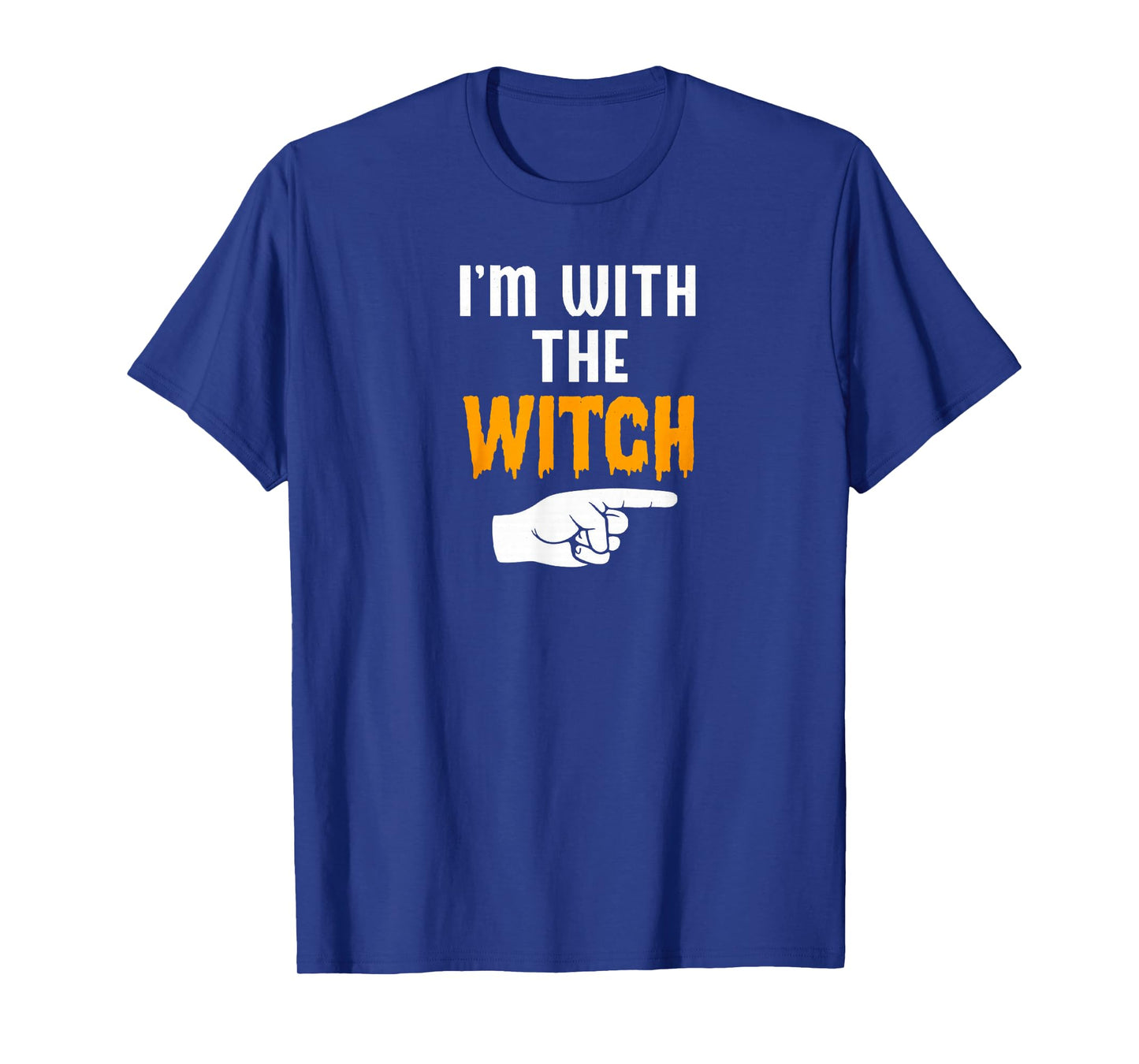 Funny Halloween_Outfit_I’m_with The_Witch_Design T-Shirt