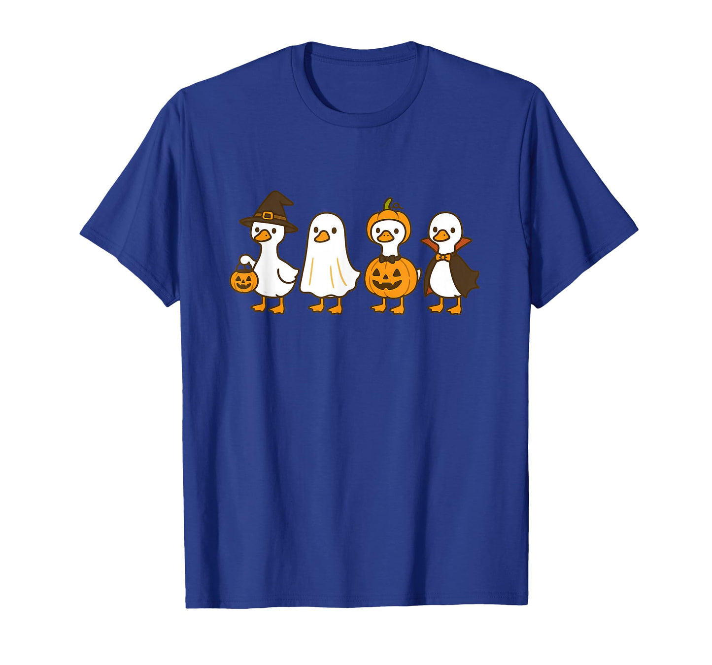 Funny Halloween Goose, Spooky Season Geese in Costumes T-Shirt