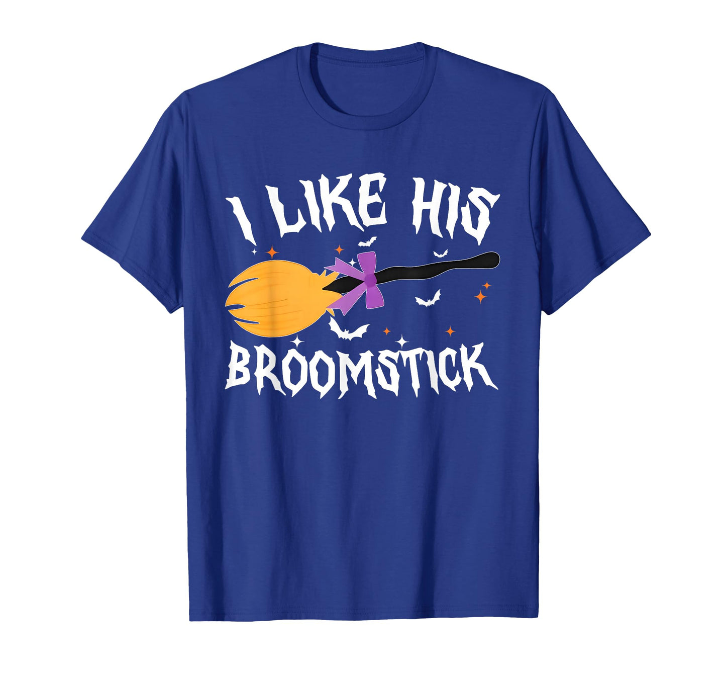 I Like His Broomstick I Like Her Pumpkins Halloween Couple T-Shirt