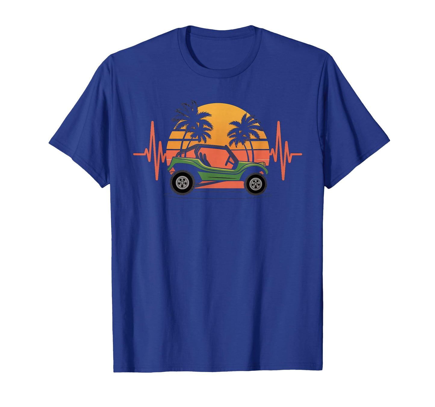 Vintage Dune Buggy Heartbeat Racing Offroad Car Dune Buggy T-Shirt