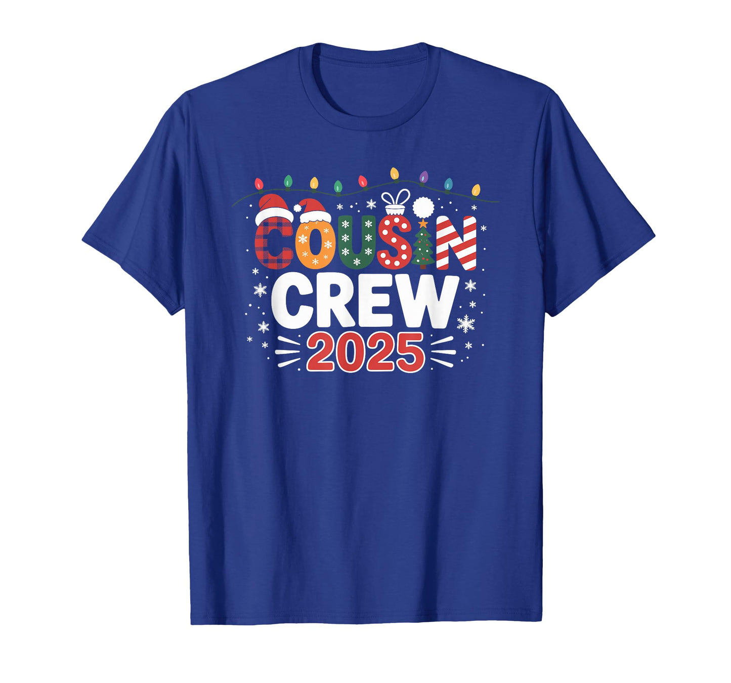 Cousin Crew Christmas 2025 Family Matching Xmas T-Shirt