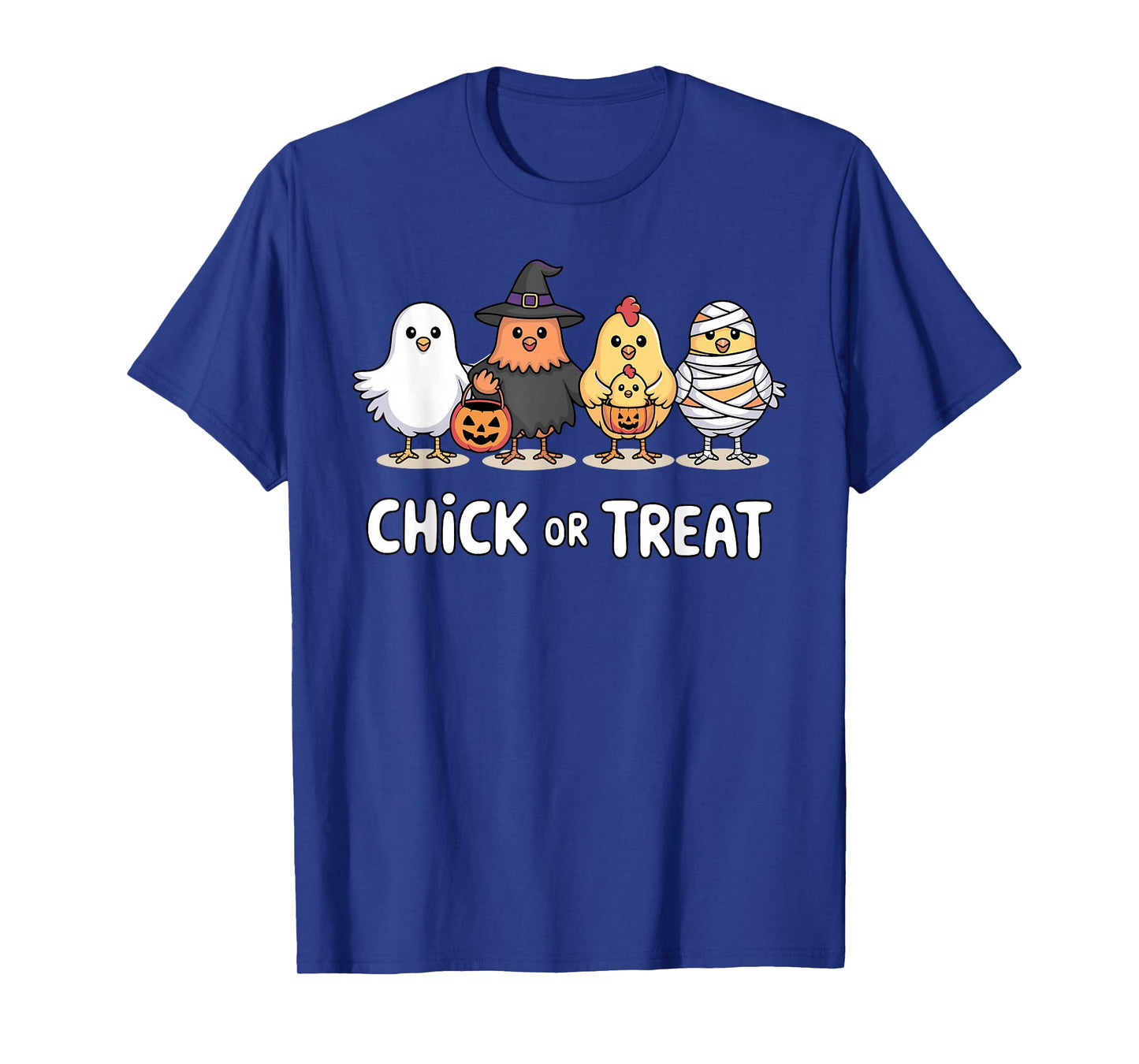 Chick or Treat Funny Halloween Chicken Cute Farm Spooky Tees T-Shirt