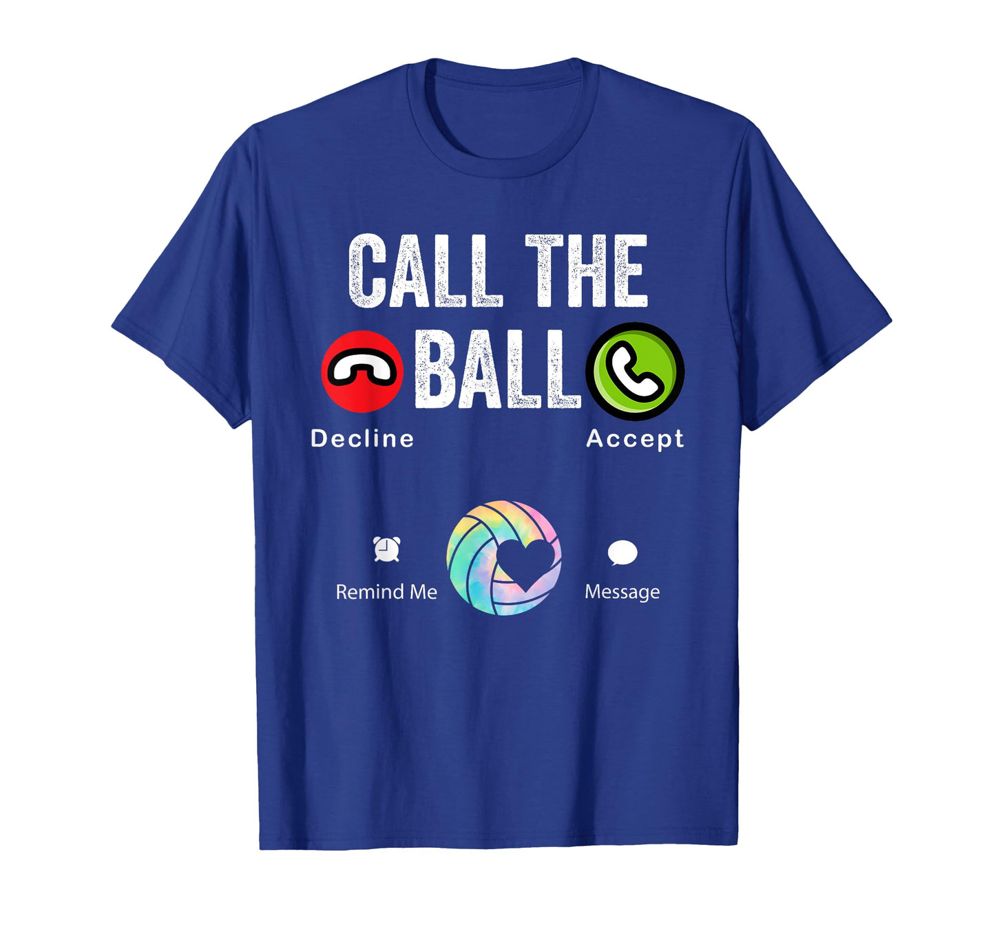funny volleyball call the ball volleyball T-Shirt - Unisex-Adults, Kids - Black - Small - Short Sleeve - T-Shirt