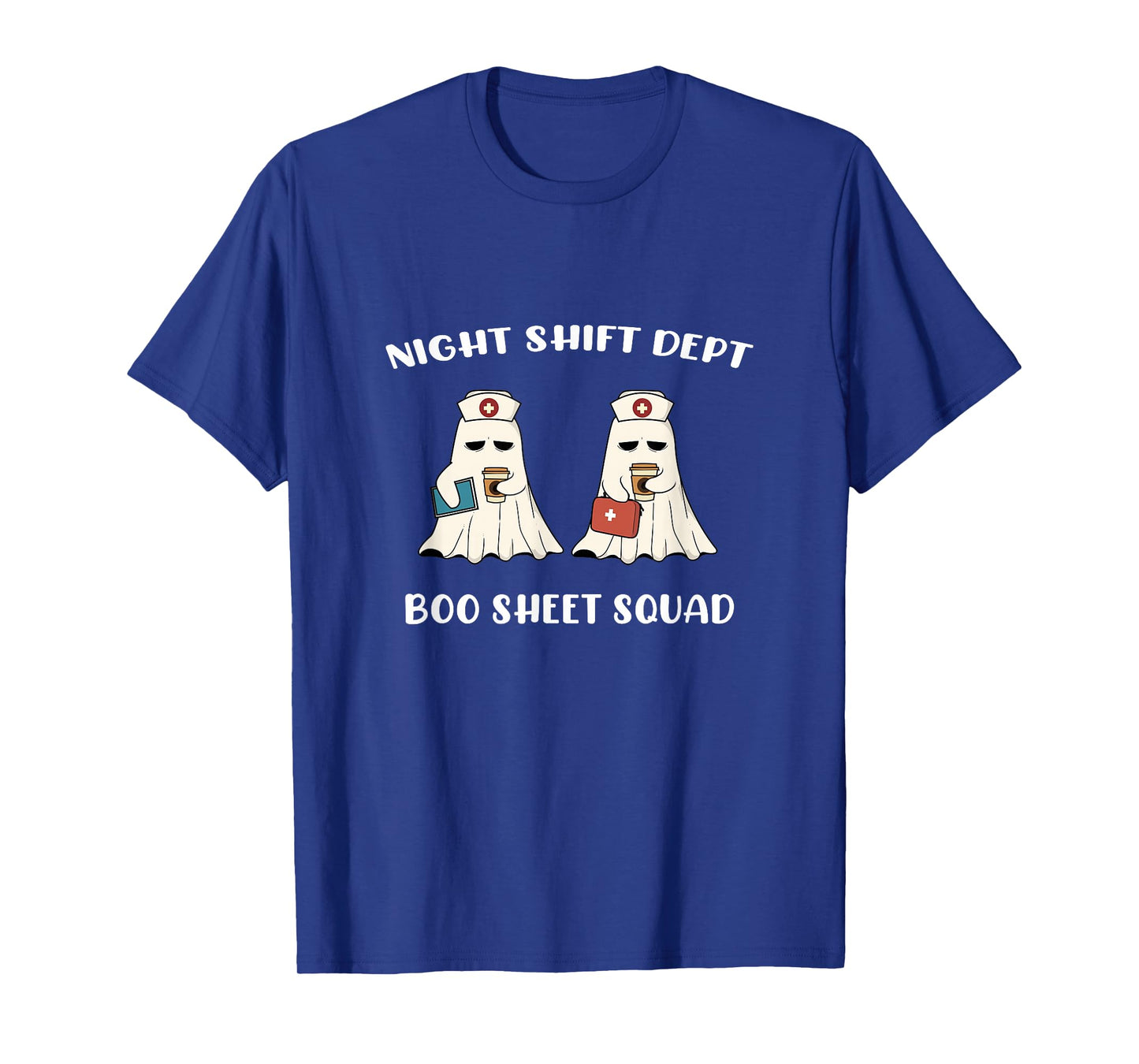 Night Shift Dept Nurse Department Funny Halloween Boo Squad T-Shirt