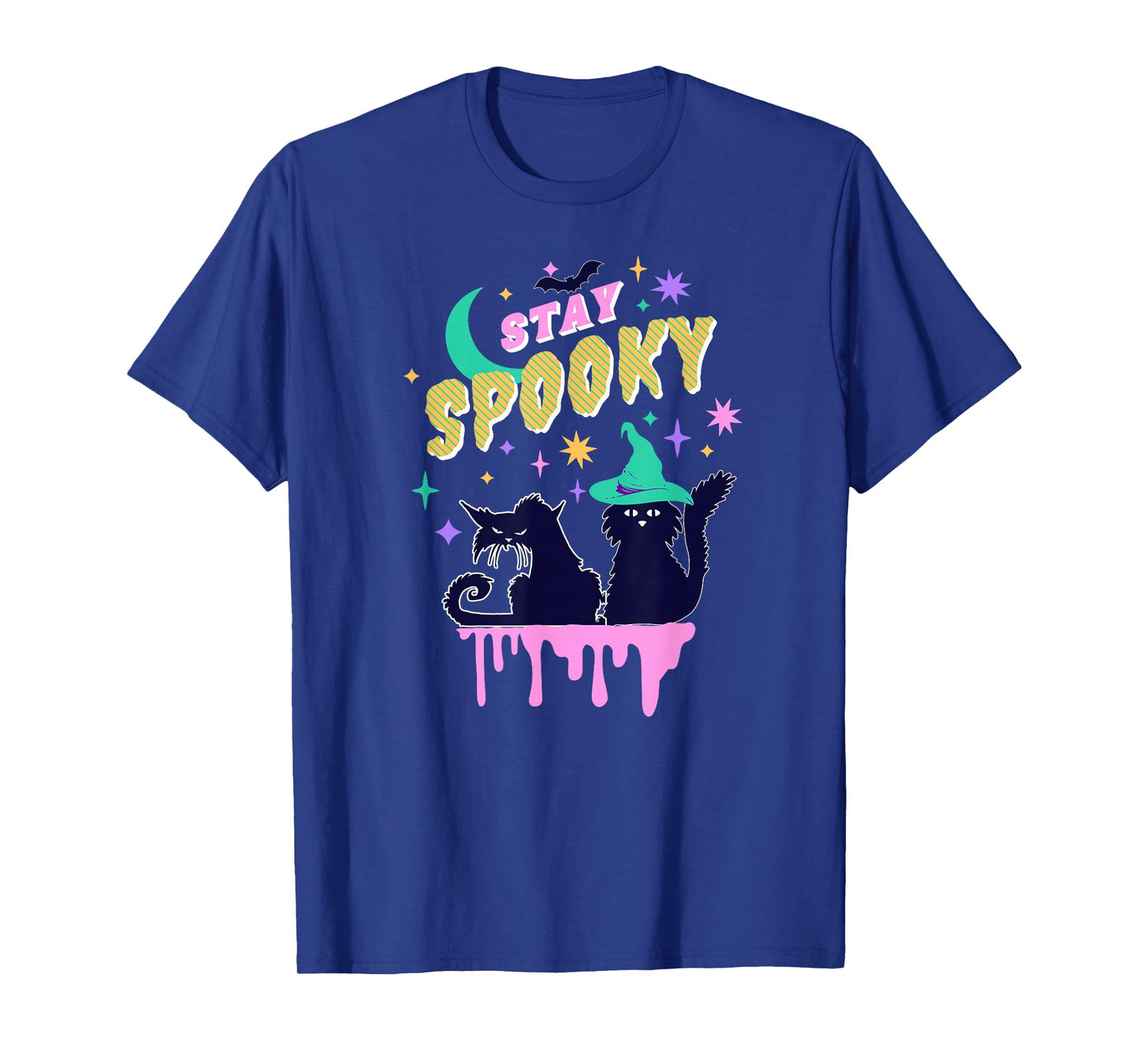 Stay Spooky Halloween Cats Witchy Moon Magic Night T-Shirt