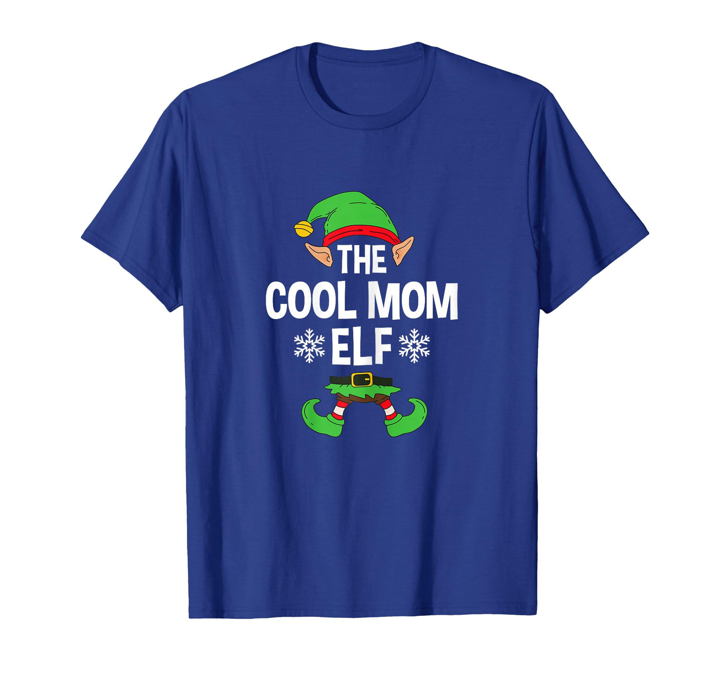 The Cool Mom Elf Party Family Group Matching Mother X-Mas T-Shirt
