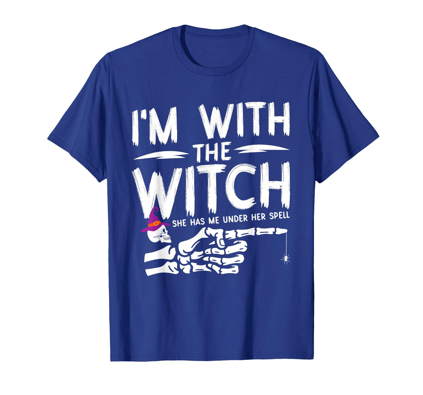 I'm with The Witch Funny Halloween Couple Costume Party T-Shirt
