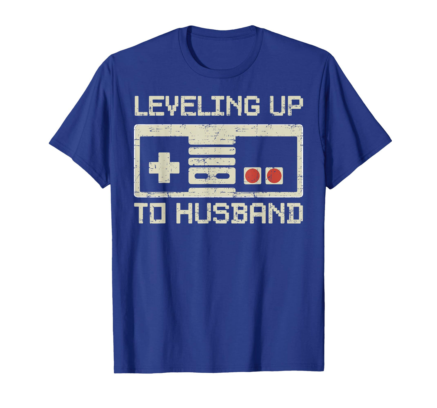 Leveling Up To Husband Gamer Retro Tee Bachelor Party Groom T-Shirt