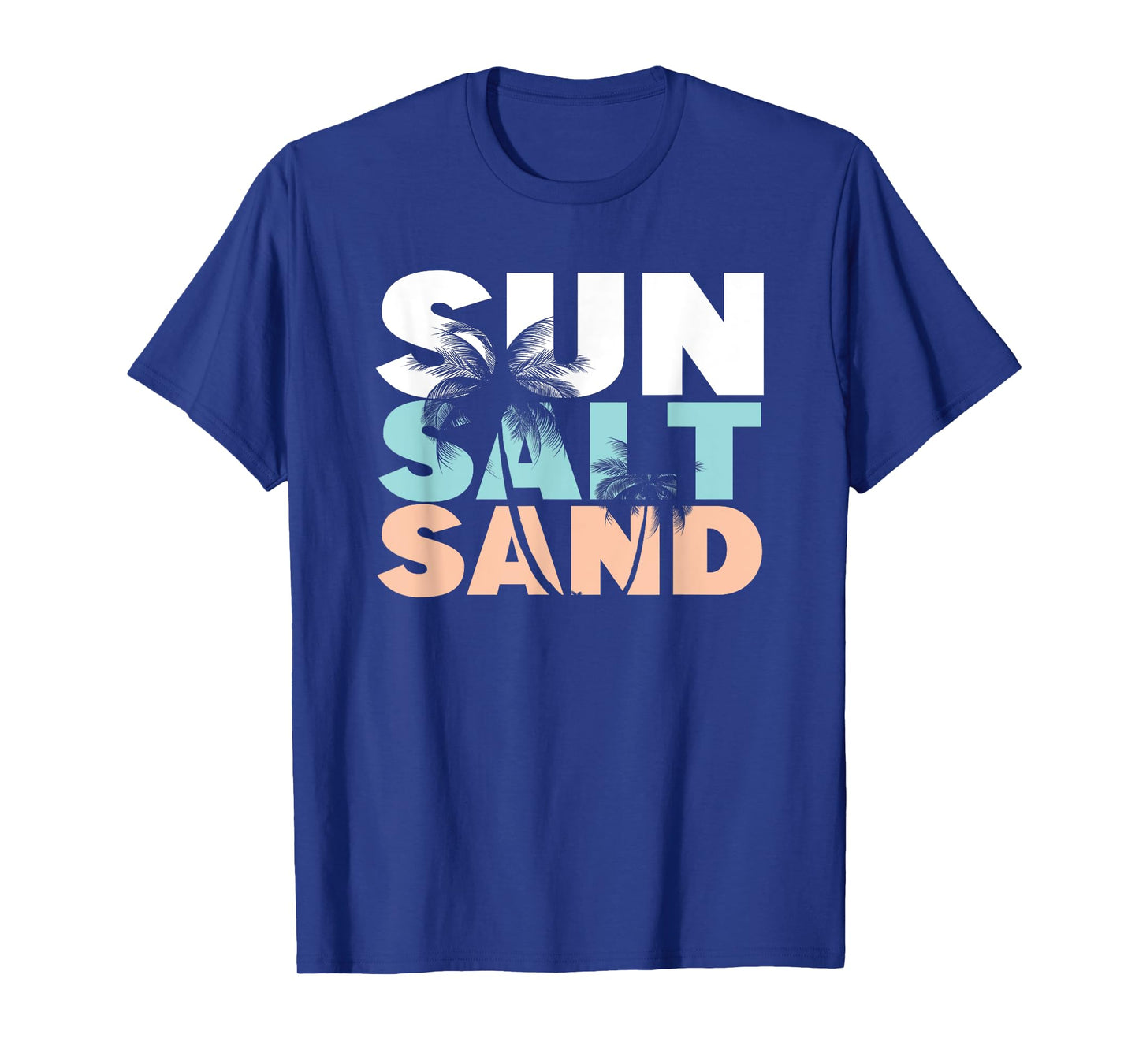 Sun Salt Sand Retro Vintage Summer Beach Graphic Tees Womens T-Shirt