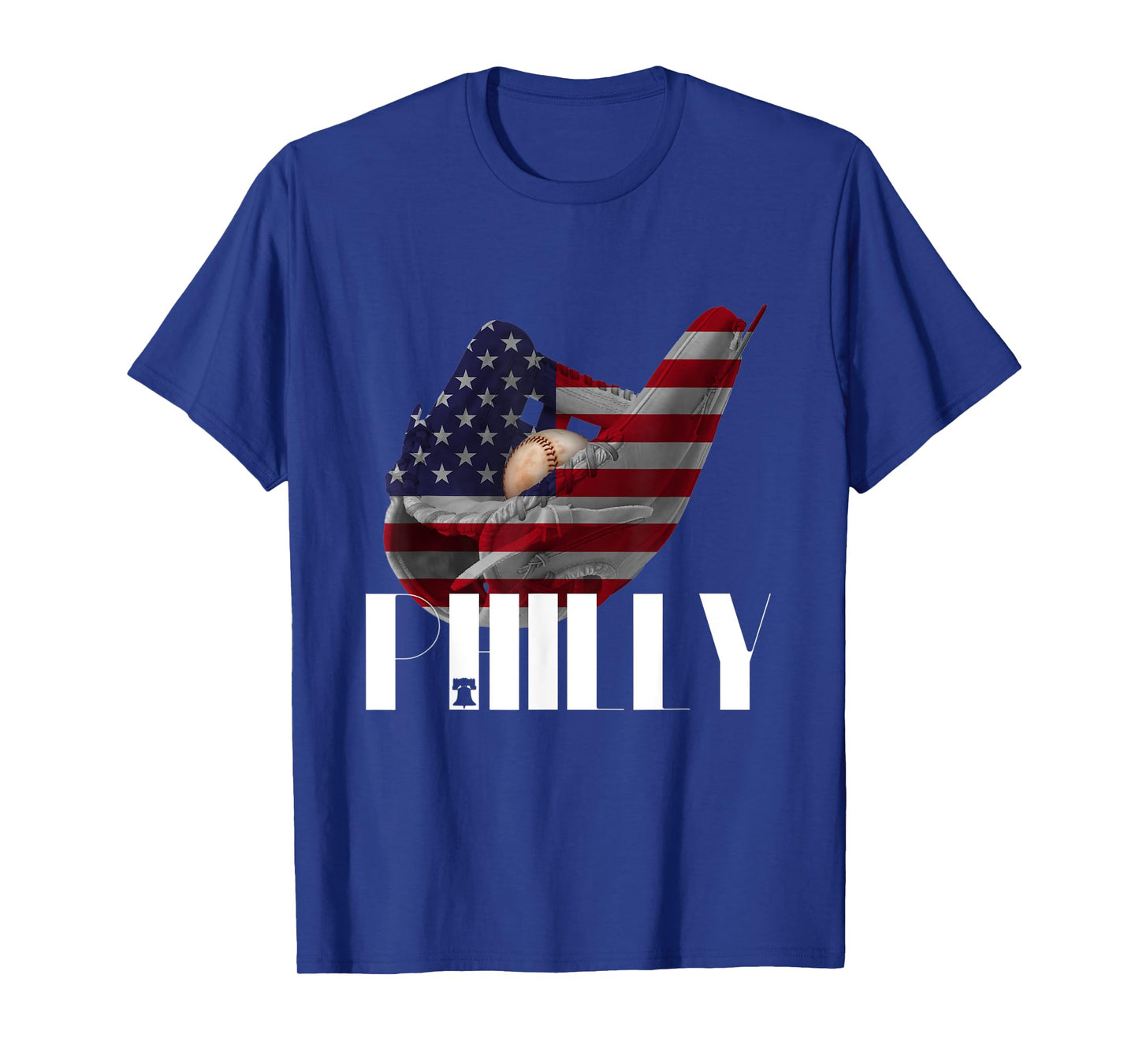 Philadelphia Baseball Philly Glove American Flag T-shirt T-Shirt