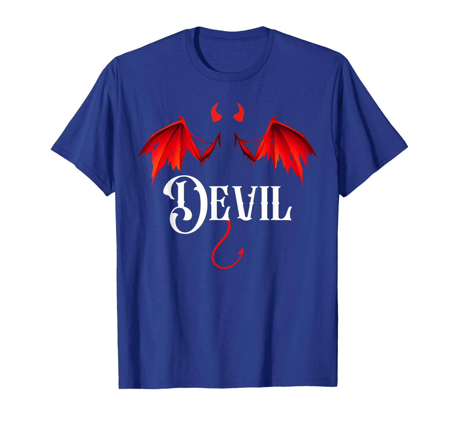 Halloween Devil Matching Couple Vintage Spooky Costume T-Shirt