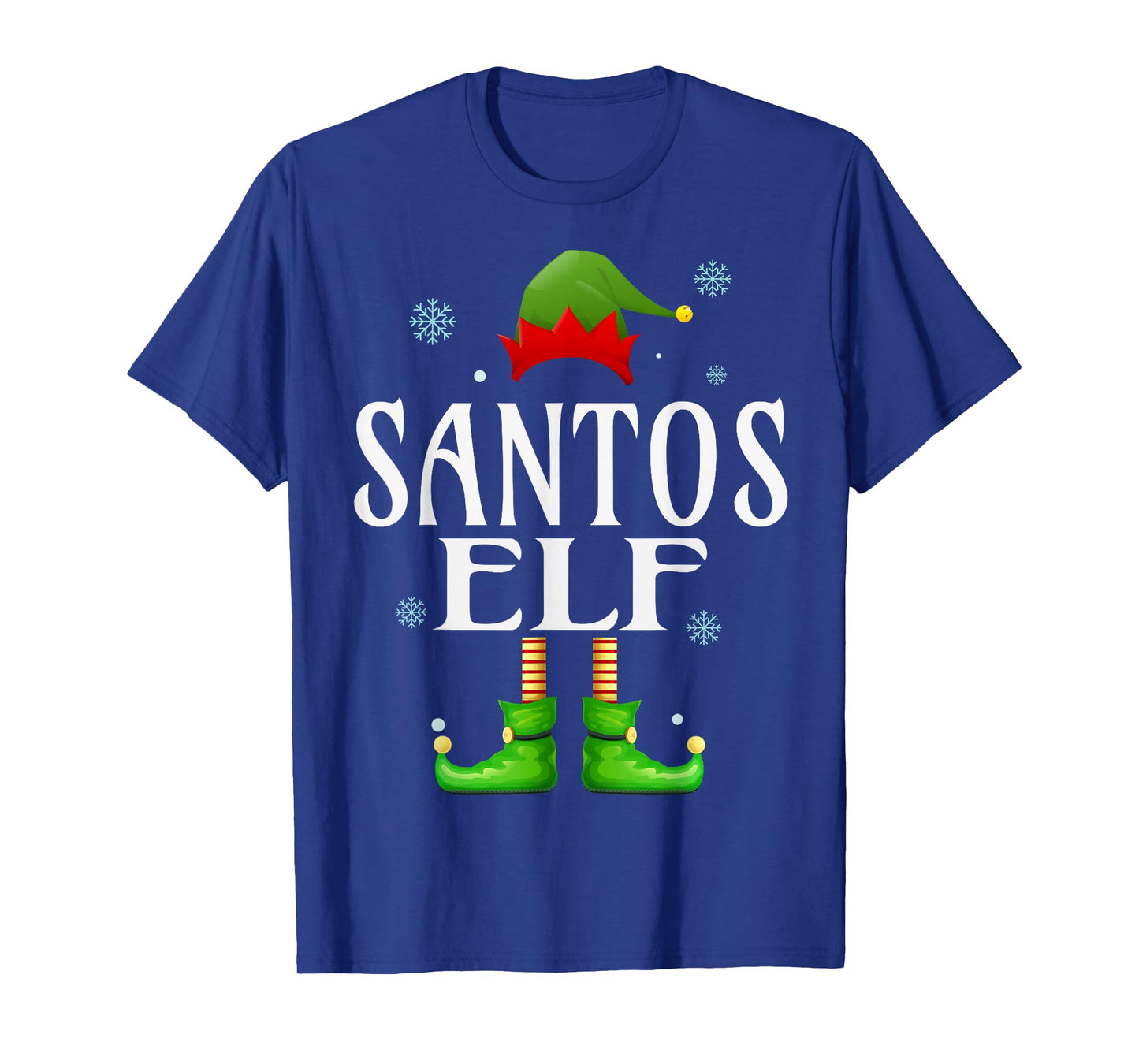 Santos Elf Xmas Funny Men's Family Matching Christmas Santos T-Shirt