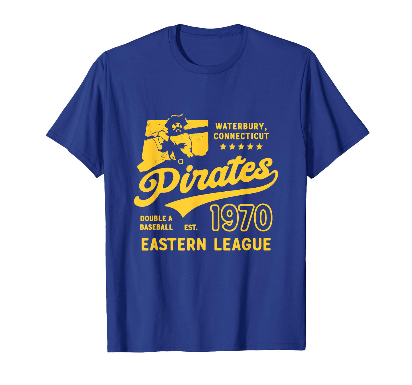Waterbury Pirates Connecticut Vintage Defunct Baseball T-Shirt