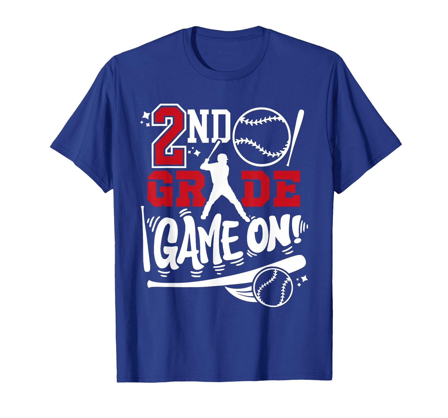 2nd Grade Game On First Day of School Baseball Second Grade T-Shirt