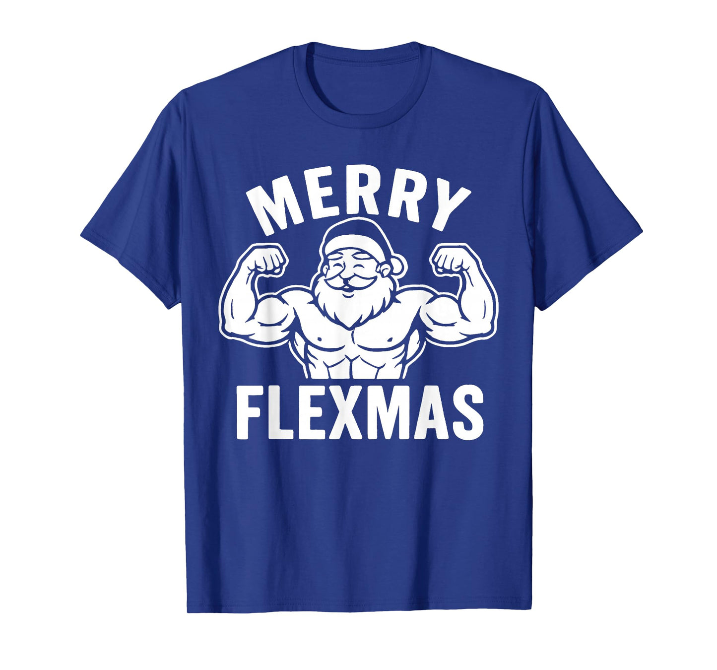 Merry Flexmas Funny Bodybuilder Swole Santa Christmas T-Shirt