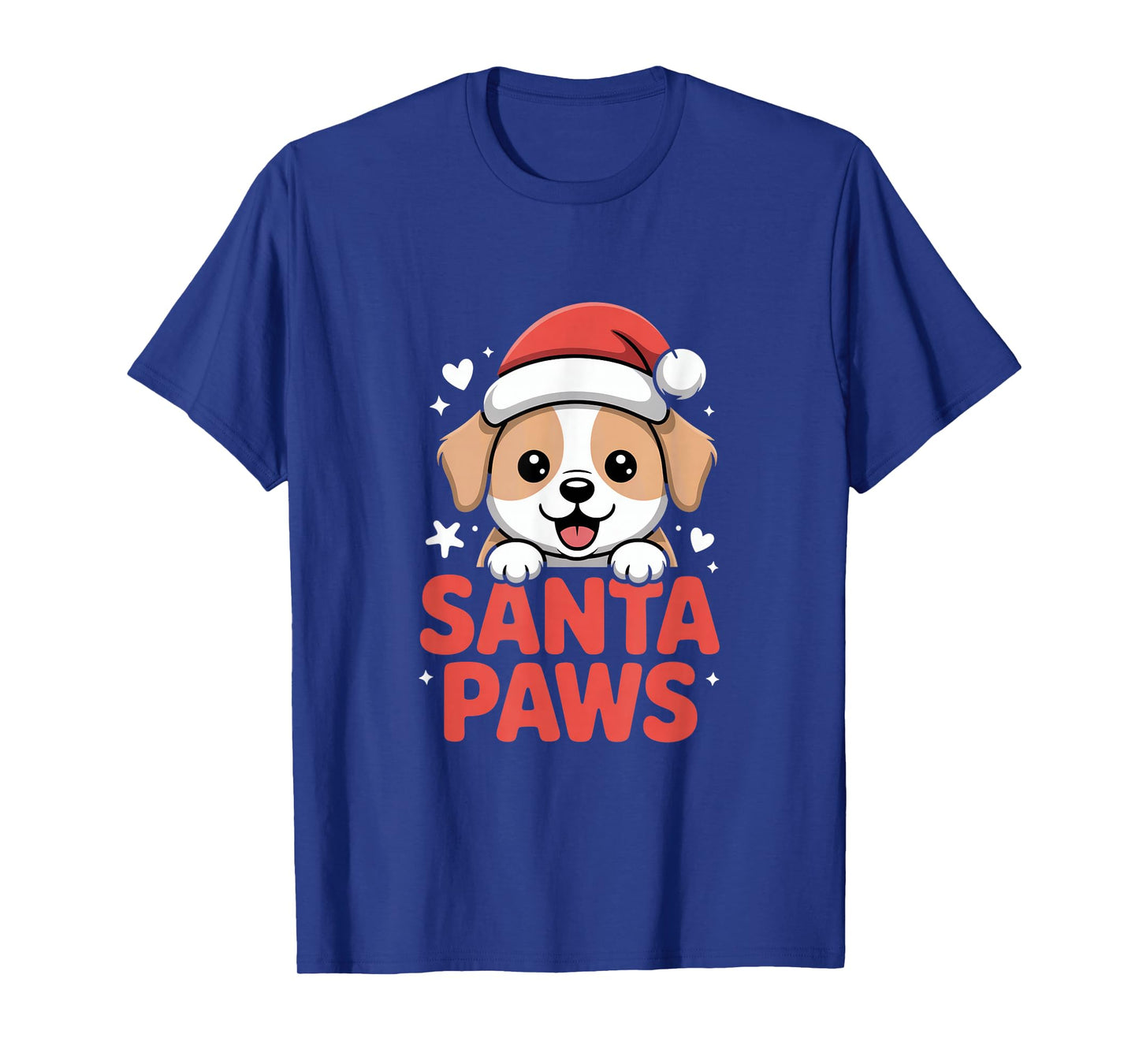 Santa Paws Cute Puppy Christmas Dog Winter Cheer T-Shirt