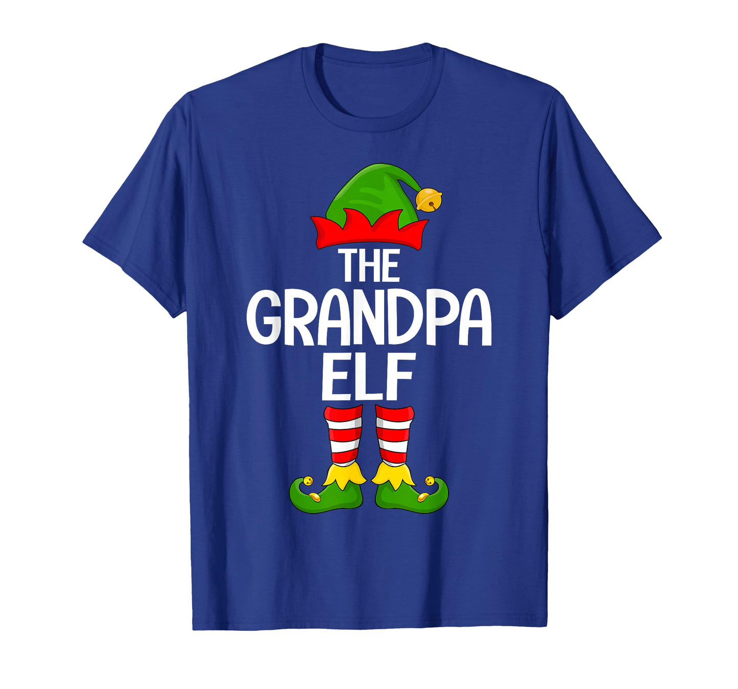Grandpa Elf Xmas Matching Family Elf Squad Christmas T-Shirt