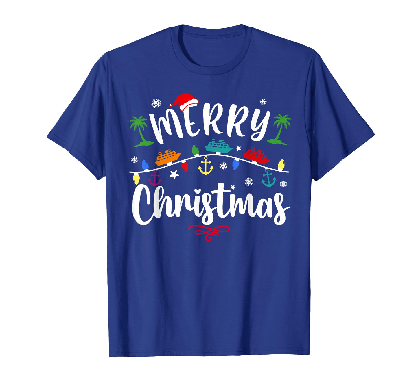 Merry Christmas Cruise Xmas Lights Pajamas Xmas Holiday T-Shirt