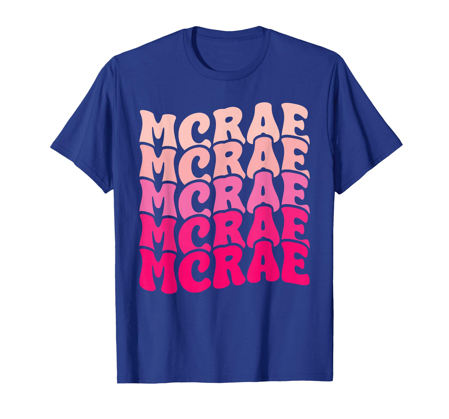 Personalized Name Mcrae I Love Mcrae 80's Groovy T-Shirt