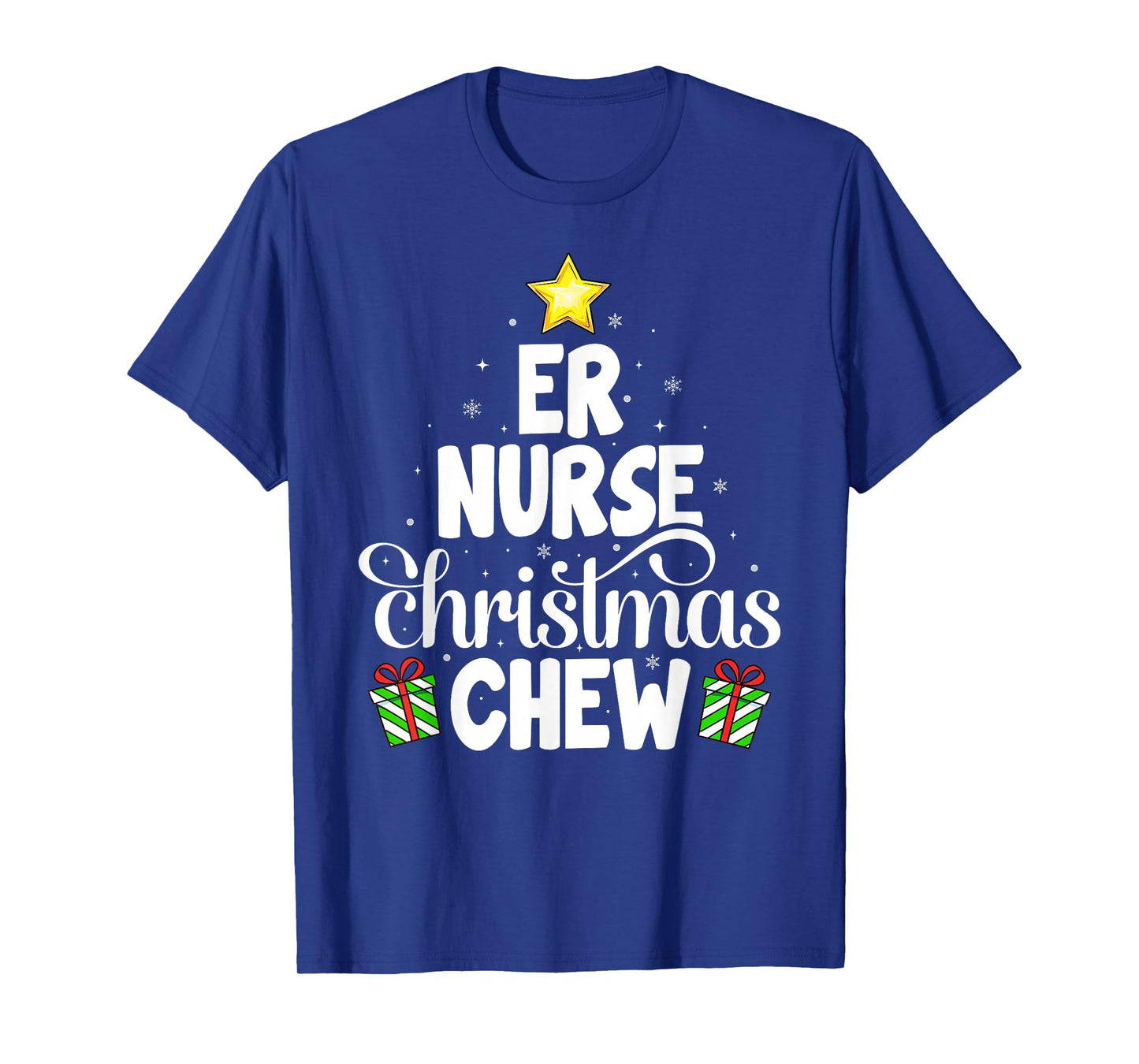 ER Nurse Christmas Crew Funny Nursing Medical Nurse Xmas T-Shirt