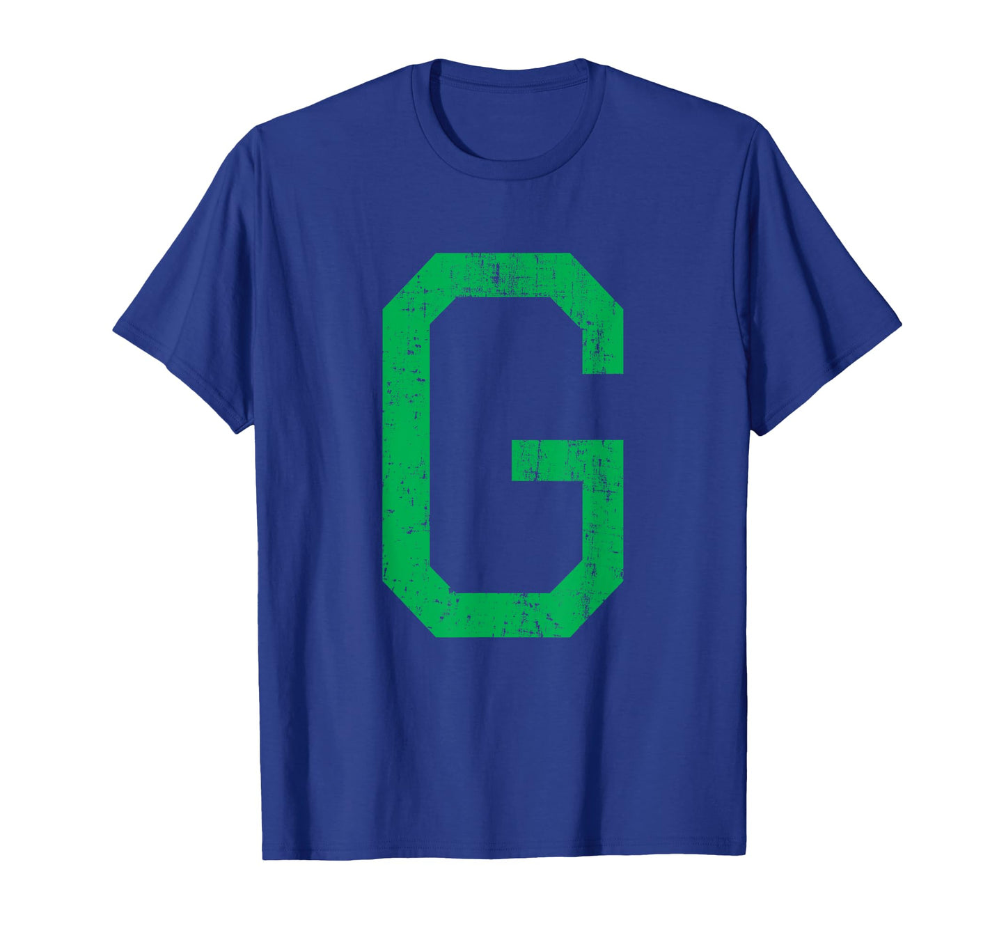 Letter G Uppercase Alphabet Initial Classic School College T-Shirt
