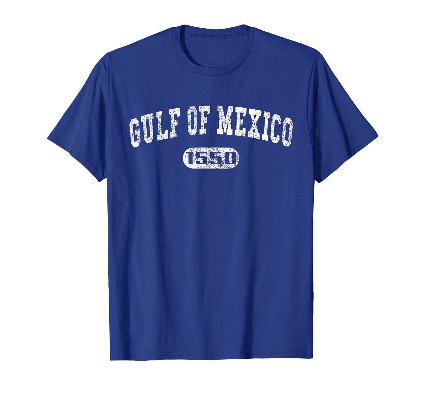Retro Vintage Distressed Gulf Of Mexico Est 1550 Men Women T-Shirt