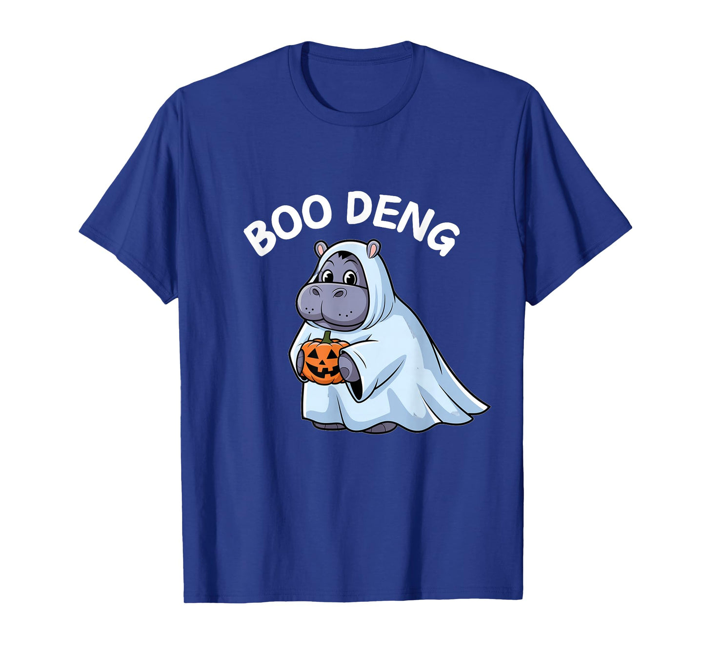 Cute Moo Deng Funny Boo Deng Halloween Costume T-Shirt