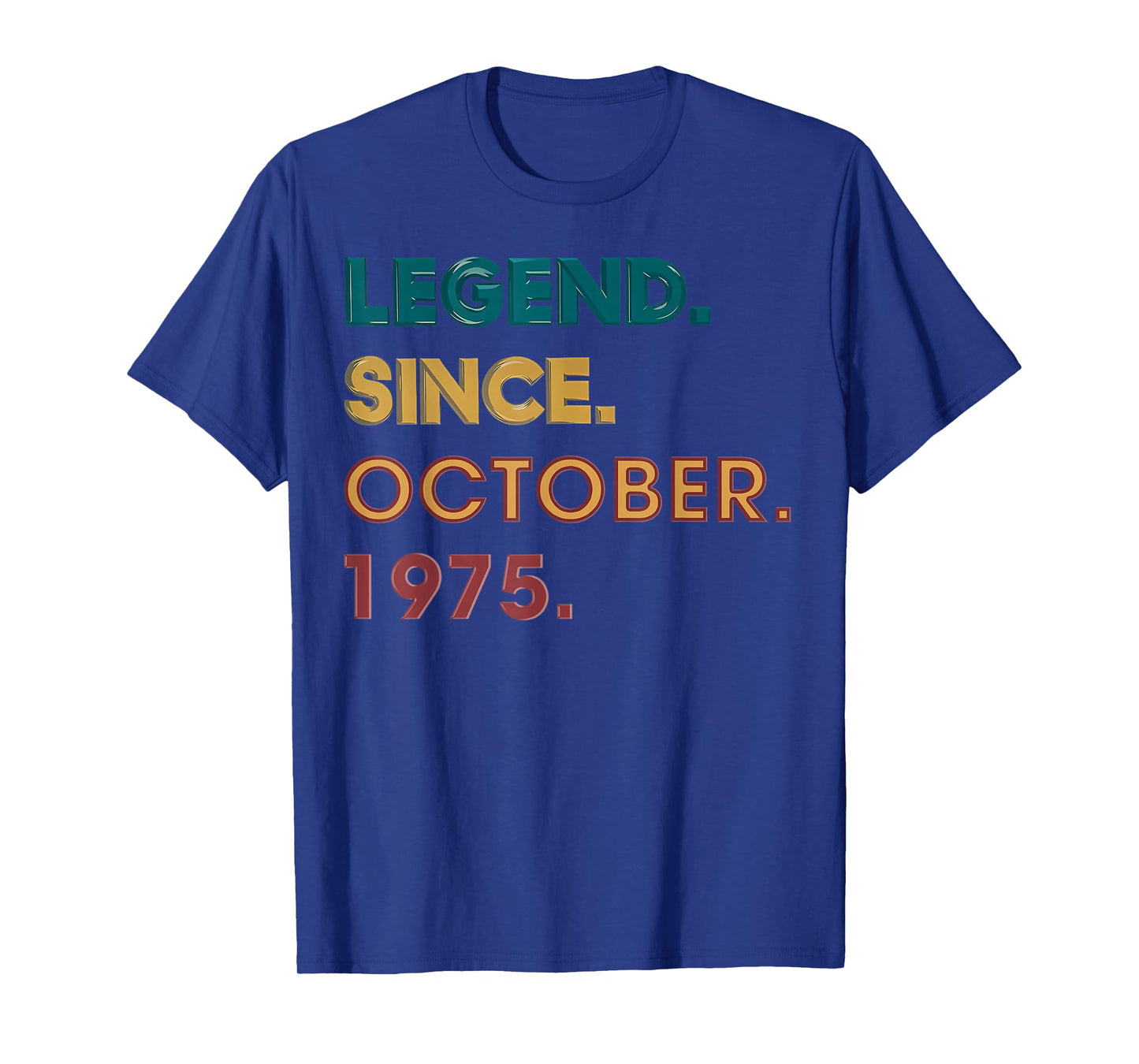 Legend 1975 50th Birthday Gifts for Men Women 50 Year Old T-Shirt